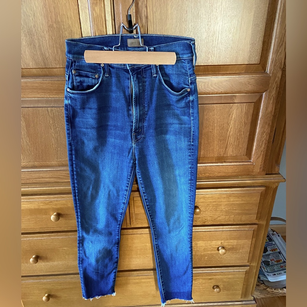 Mother Denim Jeans Ankle, Cropped Raw hem